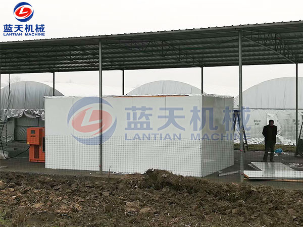 河北安平縣小白嘴白山藥干燥機(jī)用戶現(xiàn)場(chǎng)